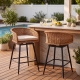 Neil Bohemian Swivel Cane Bar Set