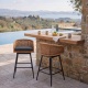 Neil Bohemian Swivel Cane Bar Set