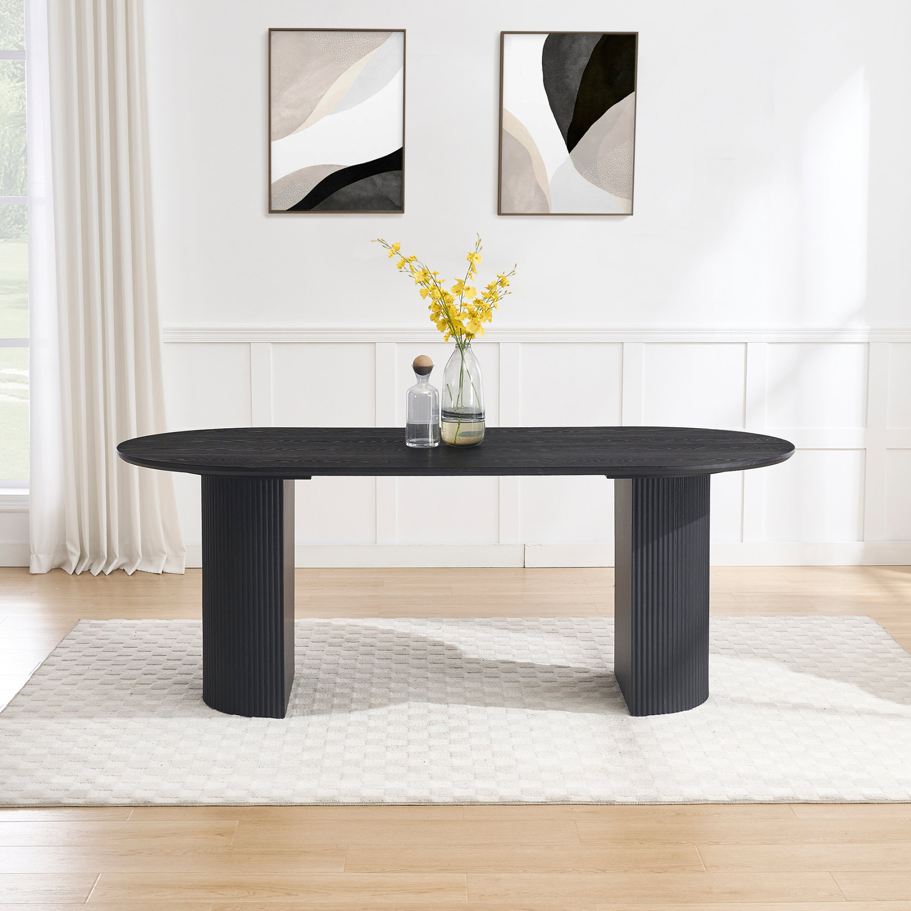 Mateo Oval Dining Table 79''