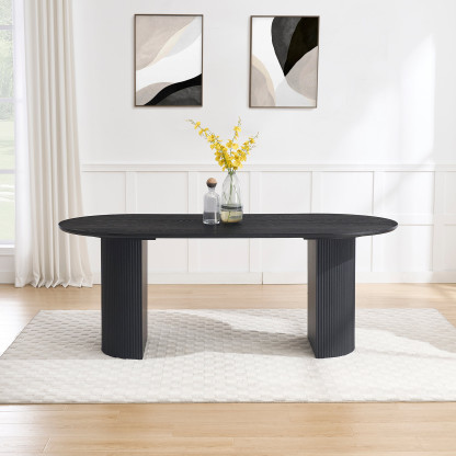 Mateo Oval Dining Table 79''