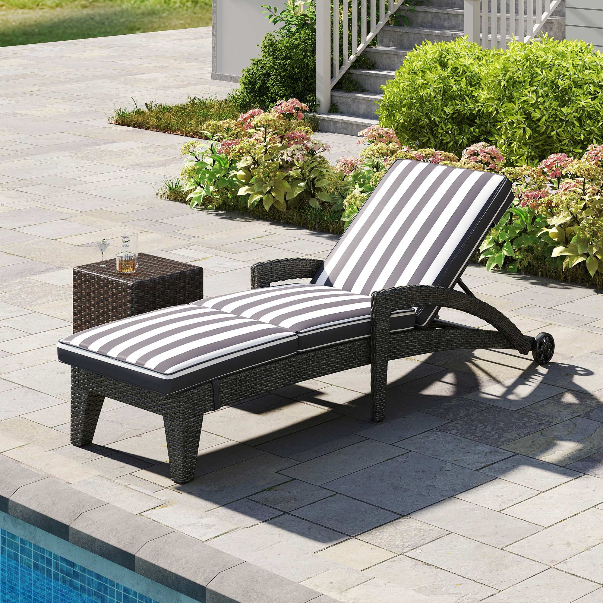 Brich Outdoor Chaise Lounge (Set of 2)