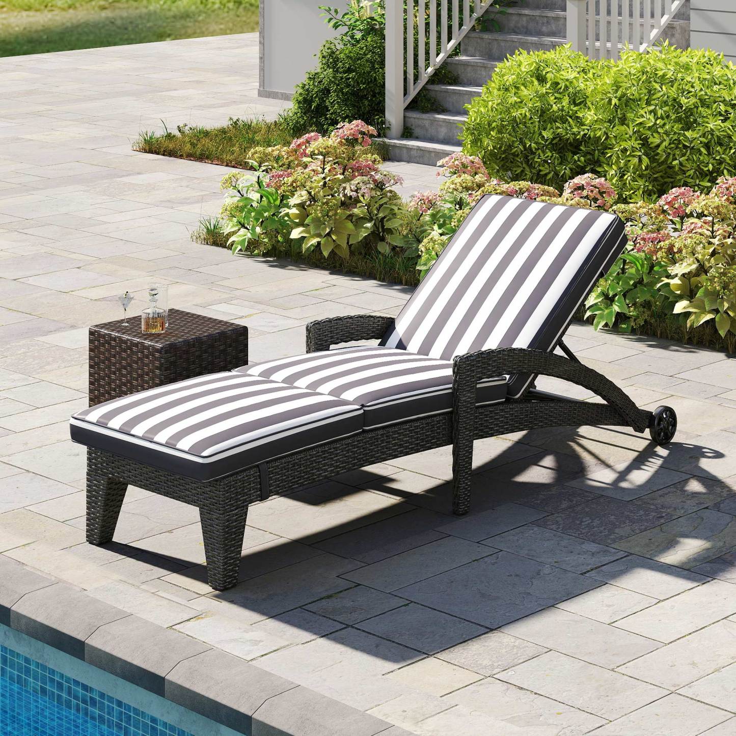 Brich Outdoor Chaise Lounge (Set of 2)
