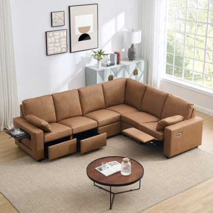 Levi Reclining Sectional Sofa With Storage