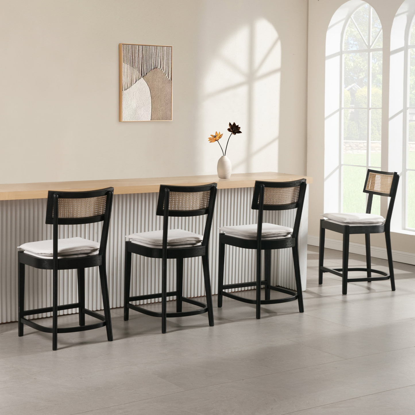 Walter Cane Counter & Bar Stools (Set of 2)