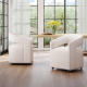 Barrel Rolling Dining Chair