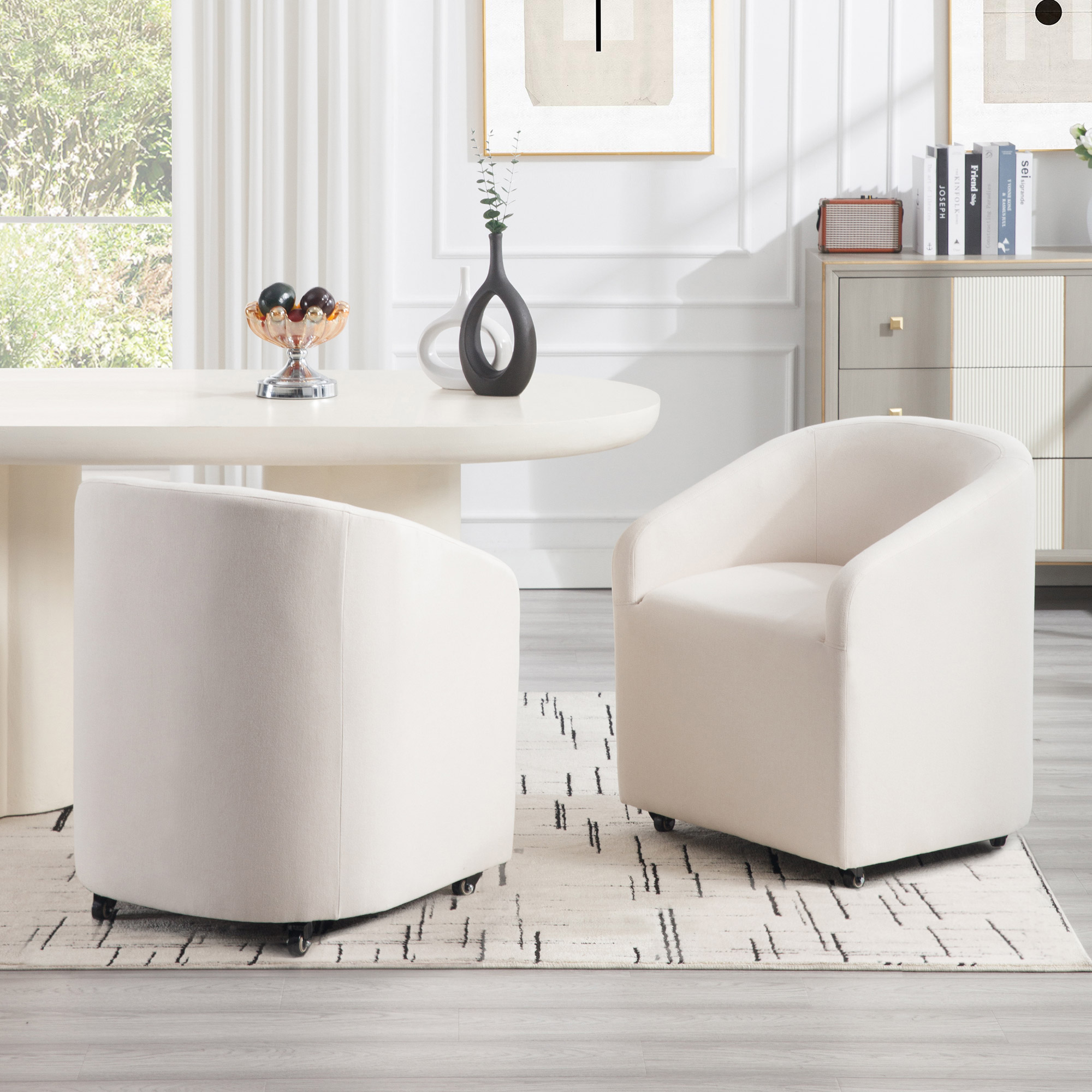 Troy Rolling Dining Chair