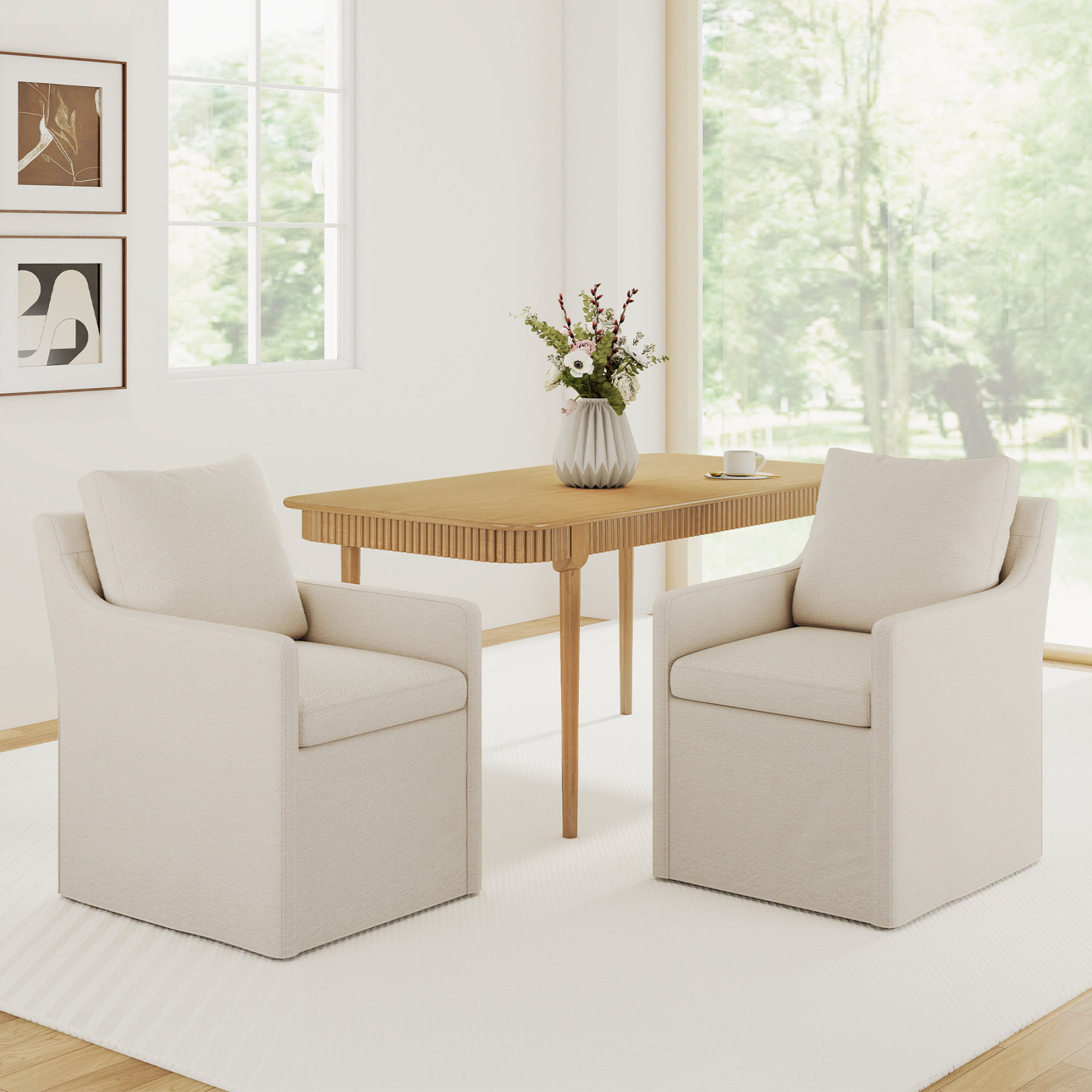 James 63'' Rectangular Dining Table Set