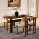 Leon 63'' Wooden Dining Table Set