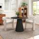 Clark 39" Round Dining Table Set for 4