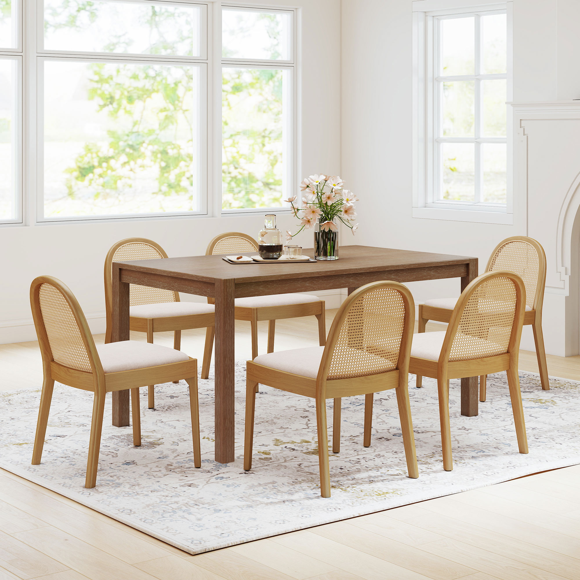 Lane 59'' Dining Table Set with Salem Chairs