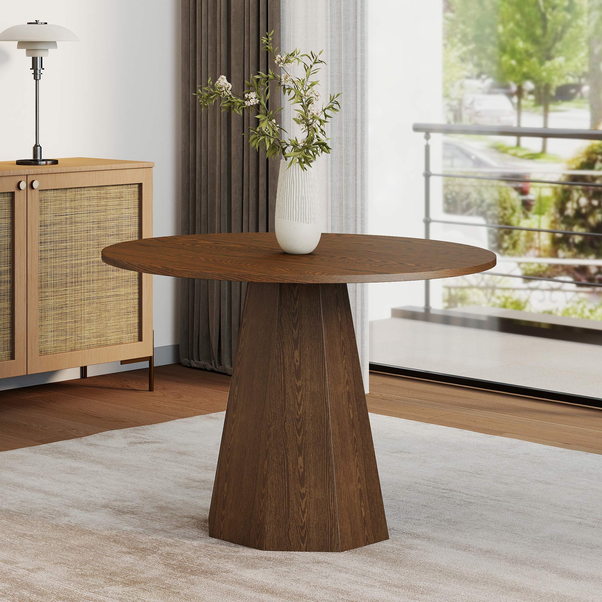 Clark 39" Round Modern Dining Table Set