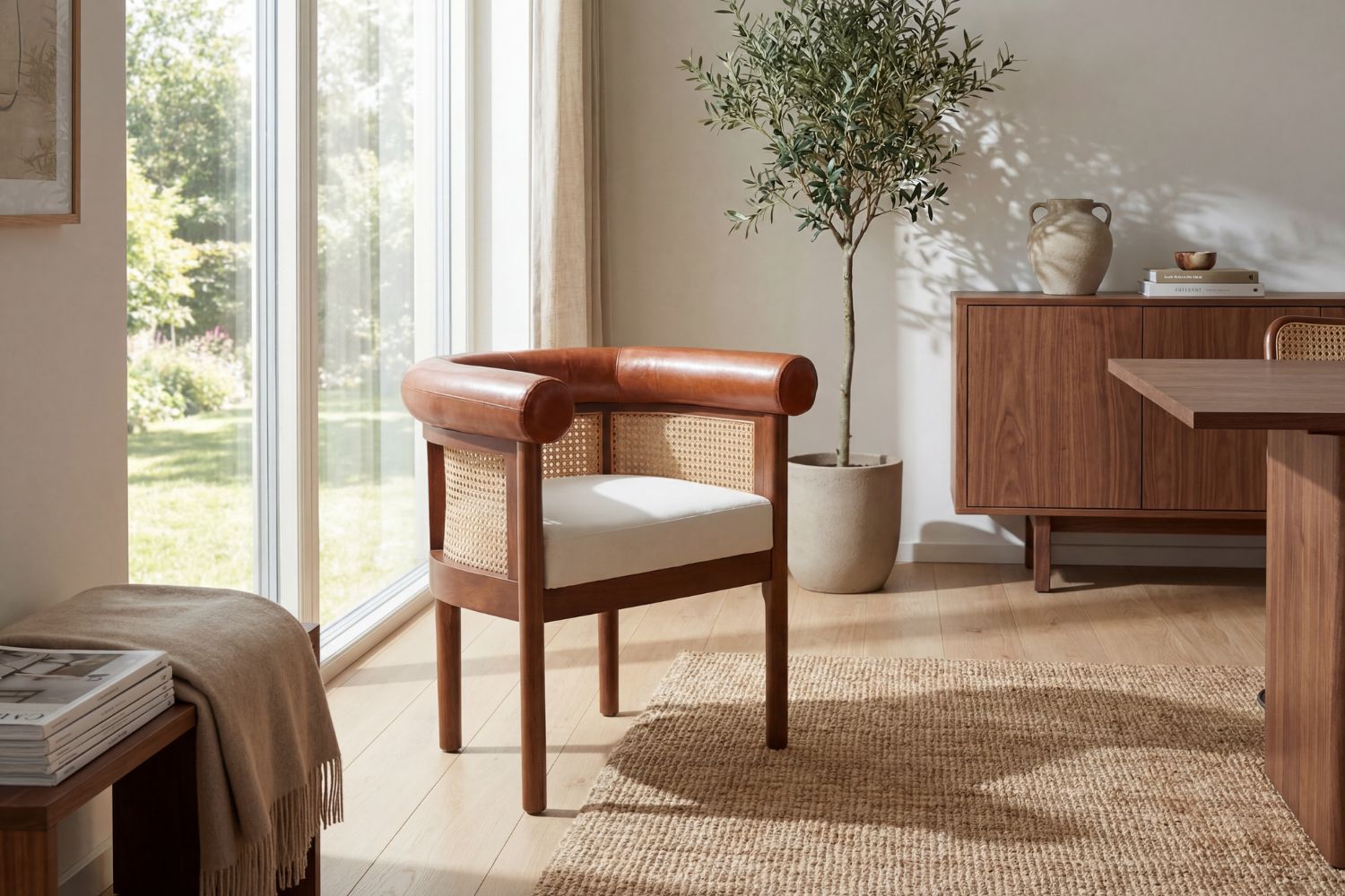 Leather Chairs in Different Dining Spaces