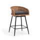 Neil Bohemian Swivel Cane Bar Set