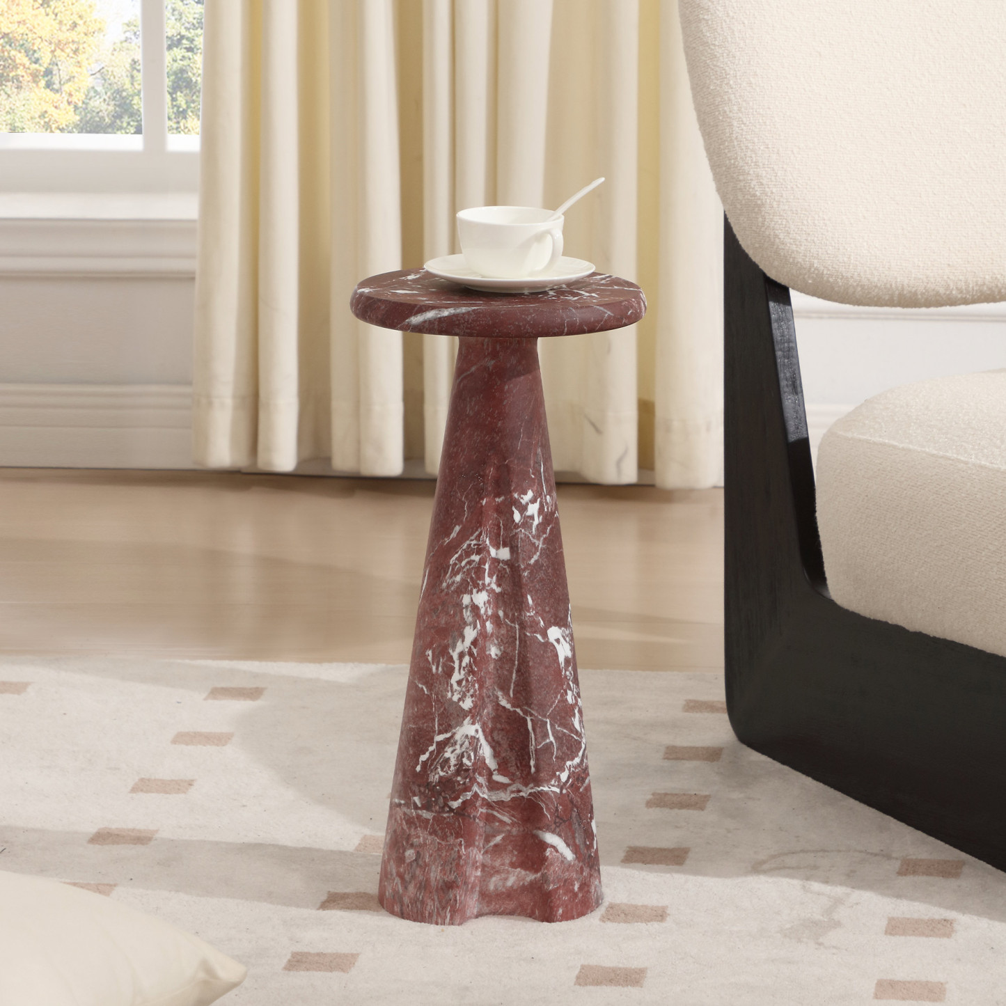 Lauren Cultured Marble Side Table