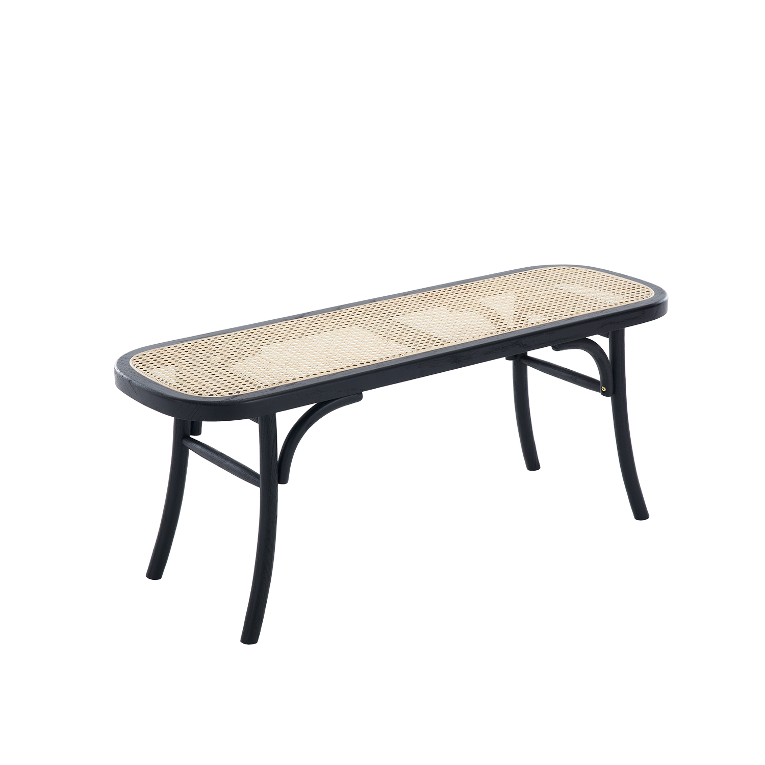 Round Cane Bench