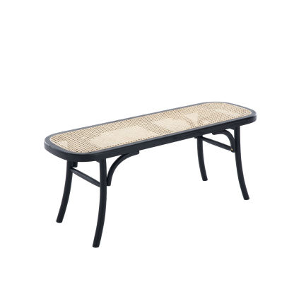 Round Cane Bench