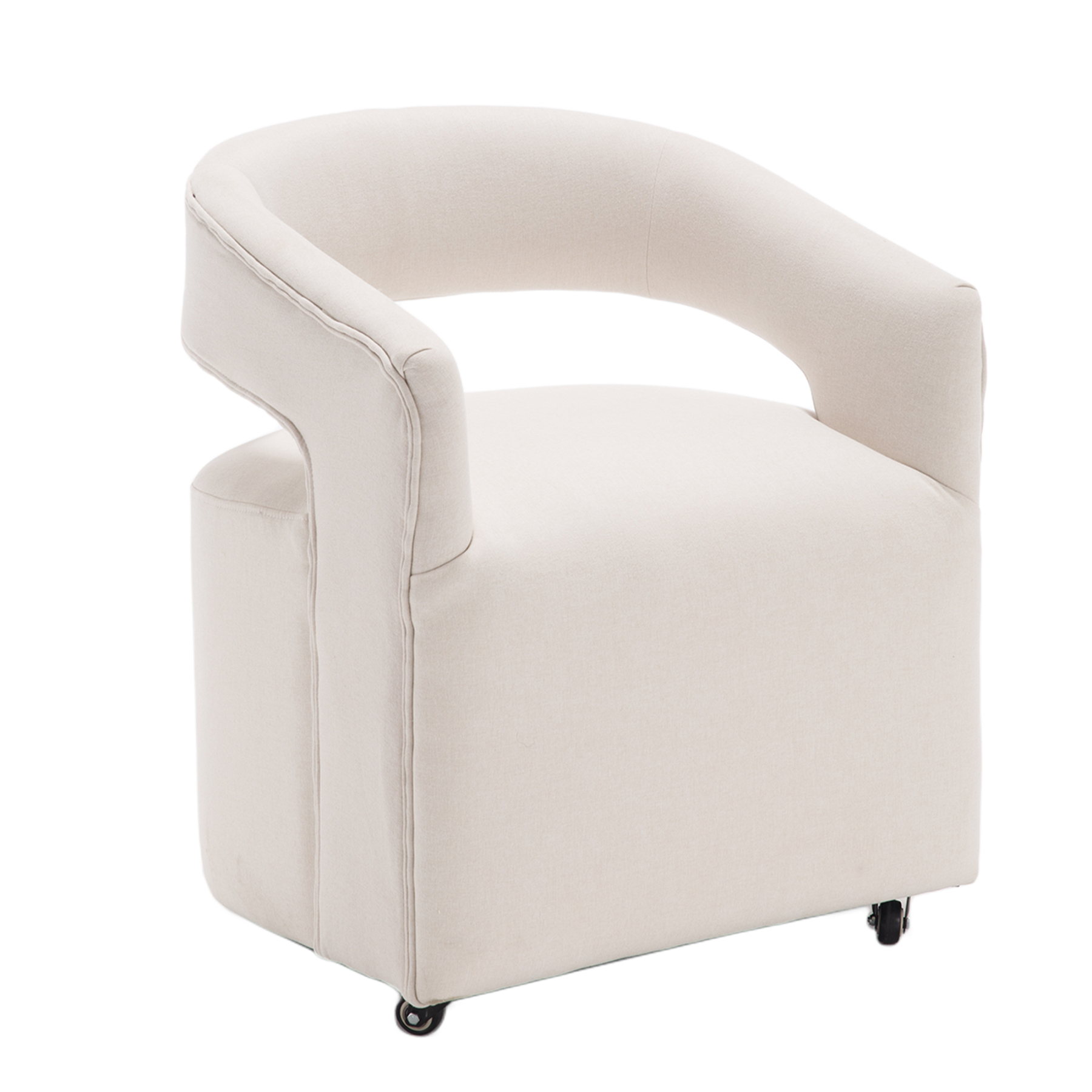 Barrel Rolling dining chair