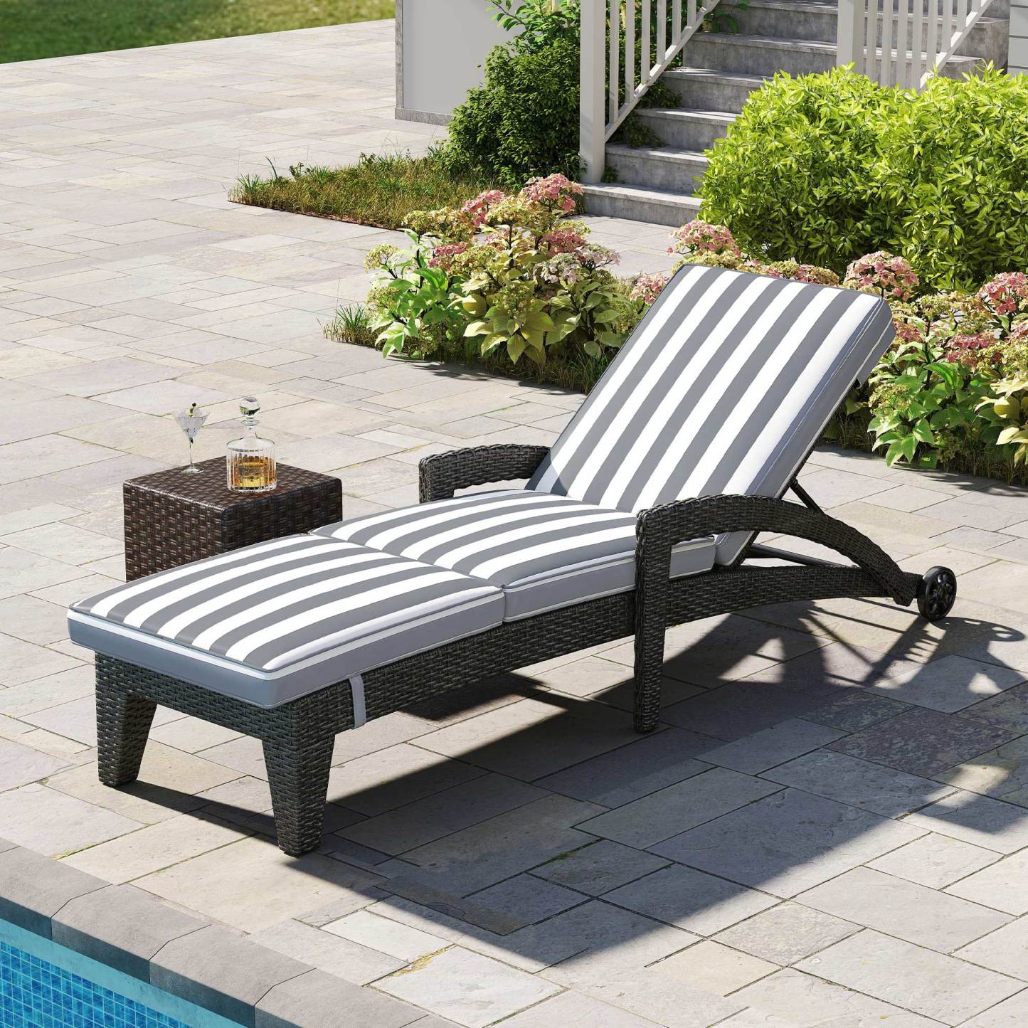 Brich Outdoor Chaise Lounge (Set of 2)