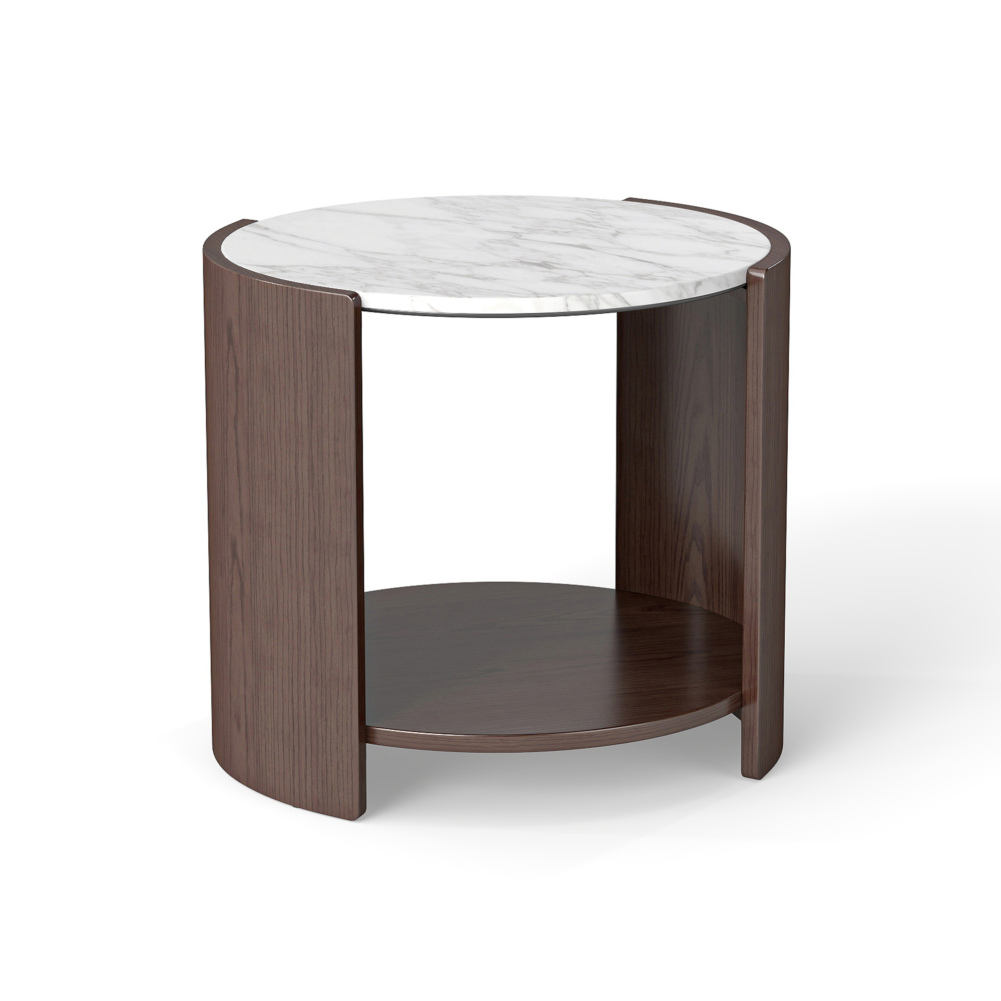 Gia Cultured Marble Side Table