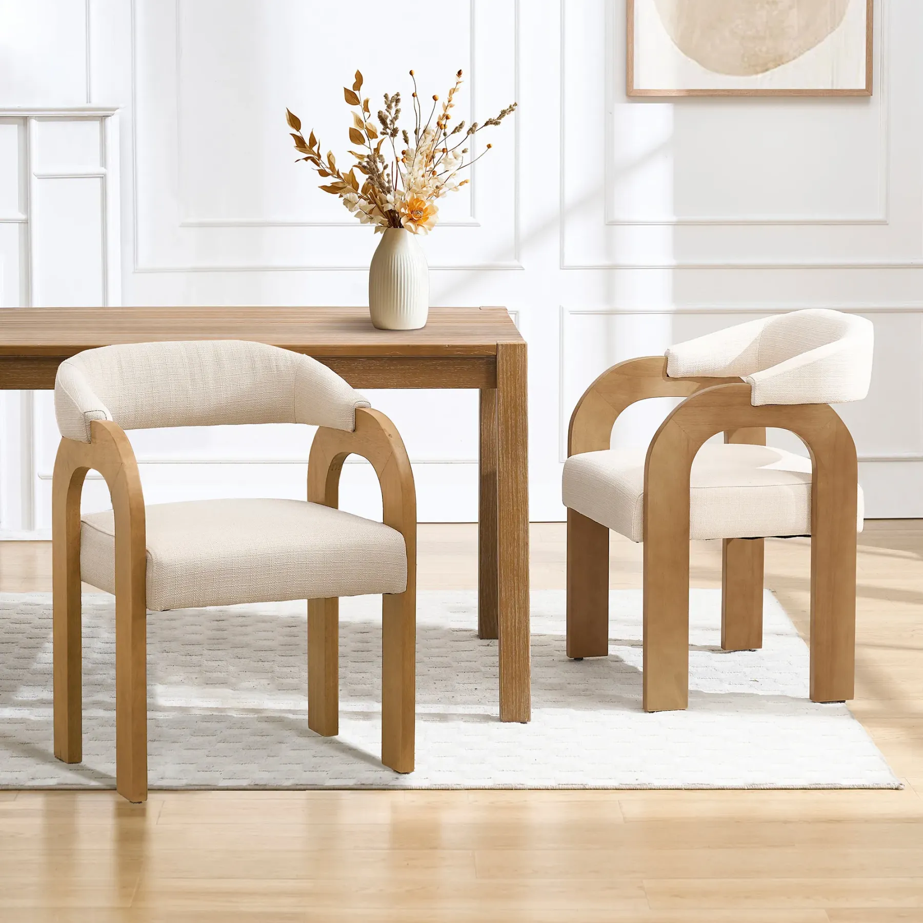 [Resale]Clara Modern Upholstered Dining Chairs (Set of 2)