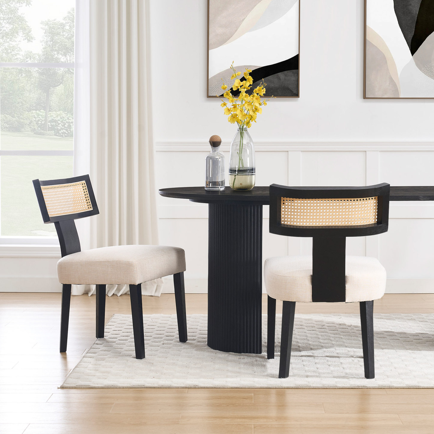 Mateo Oval Dining Table With Payson Chairs Set