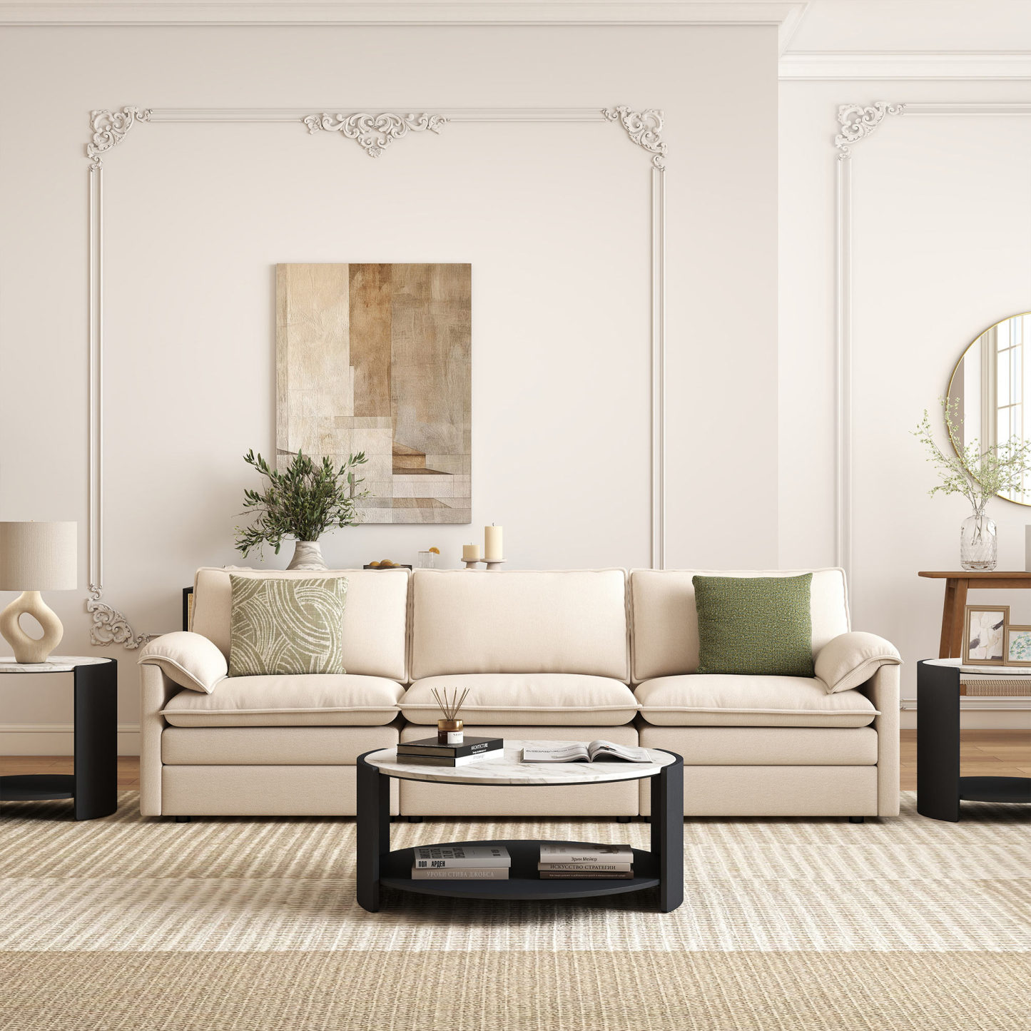 Gia Cultured Marble Coffee Table