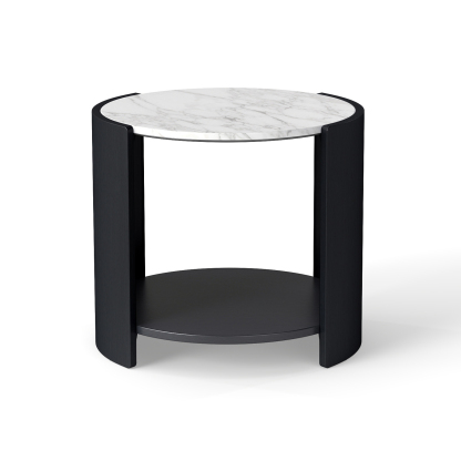 Gia Cultured Marble Side Table