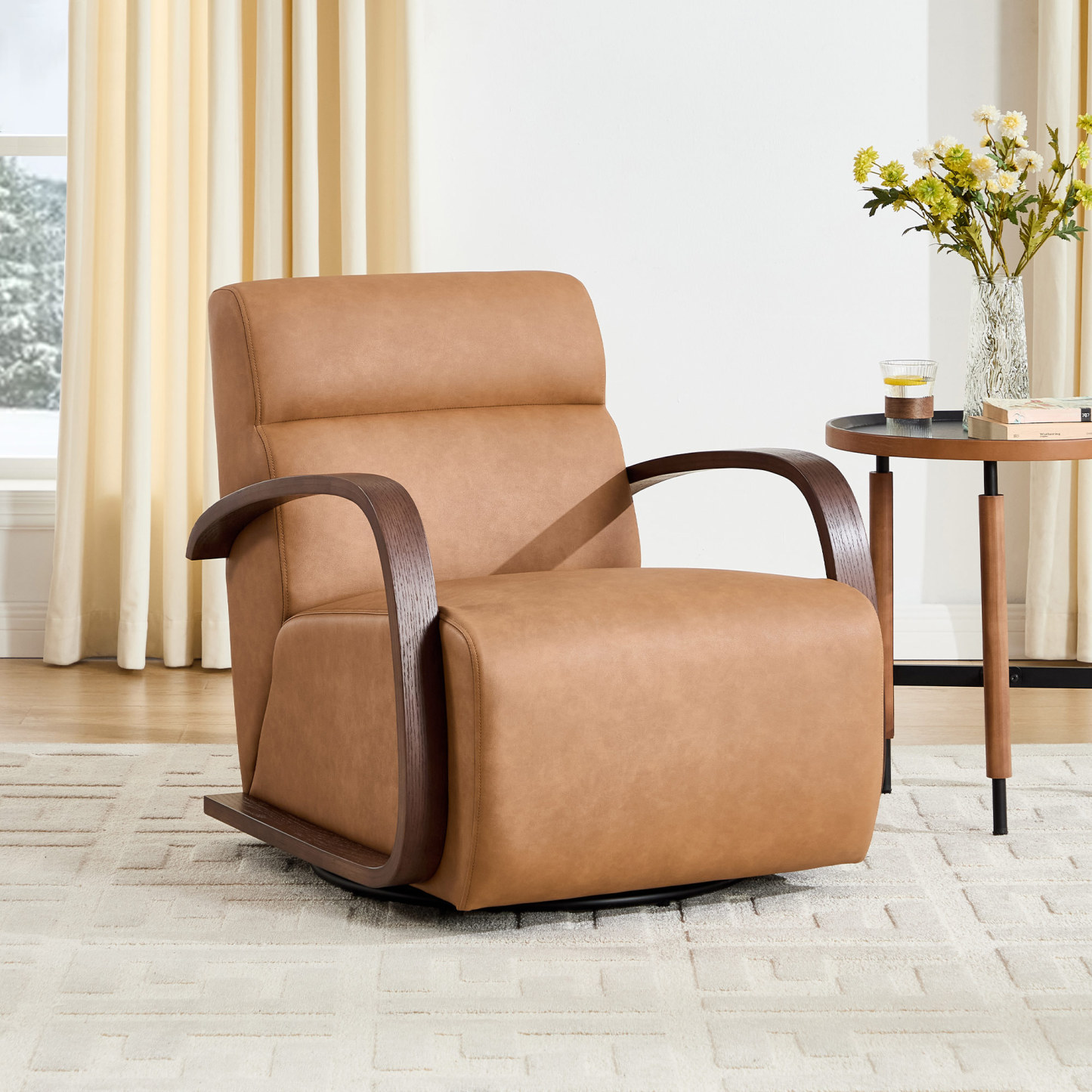 Soren Swivel Lounge Armchair