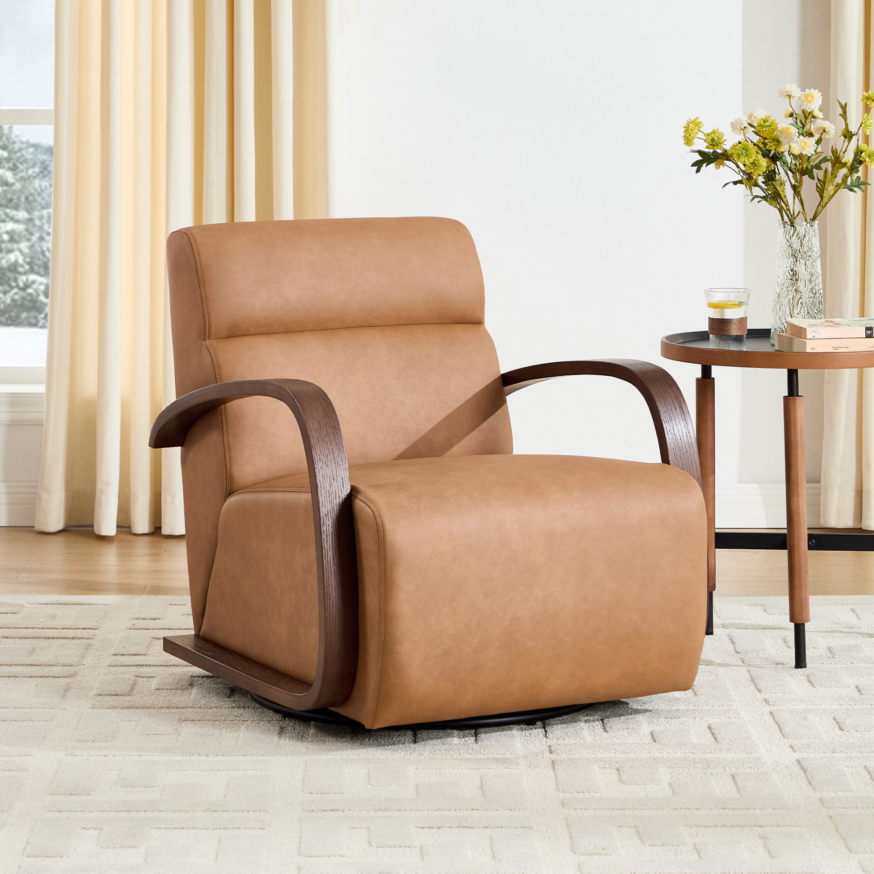 Soren Swivel Lounge Armchair