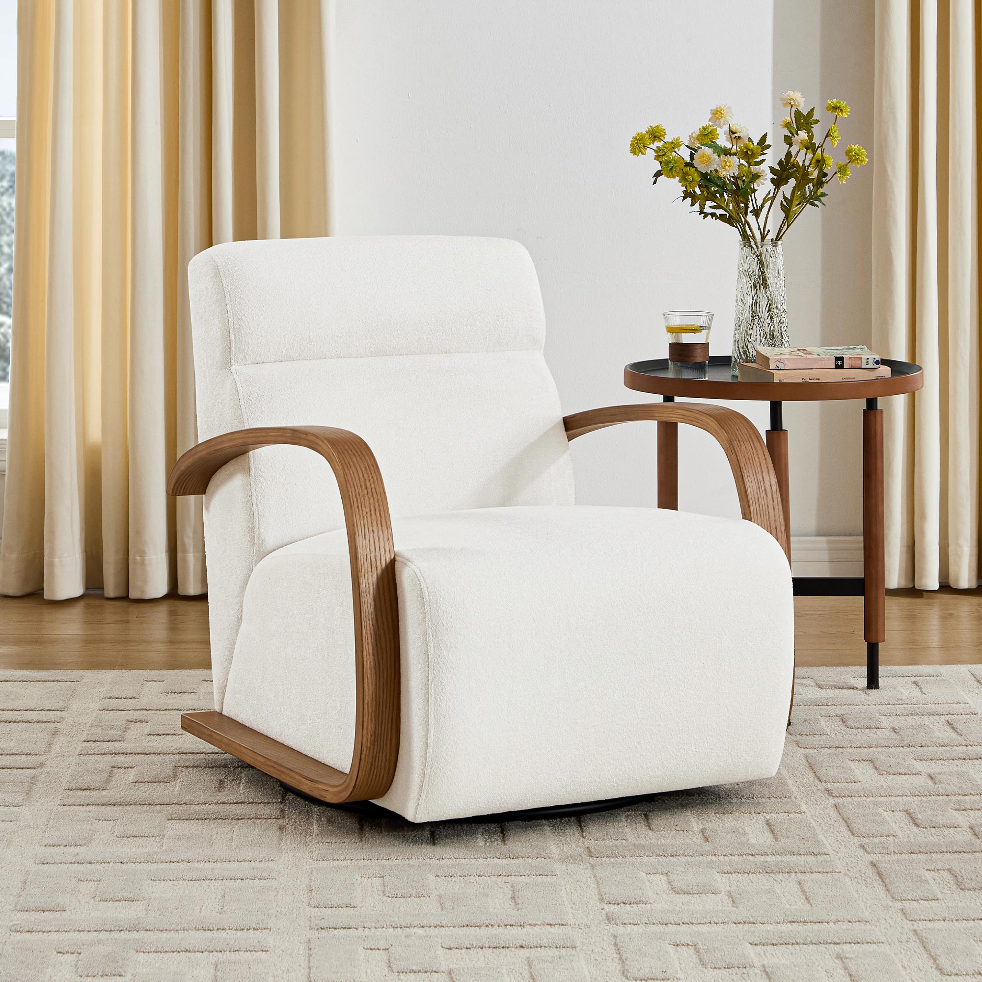 Soren Swivel Lounge Armchair