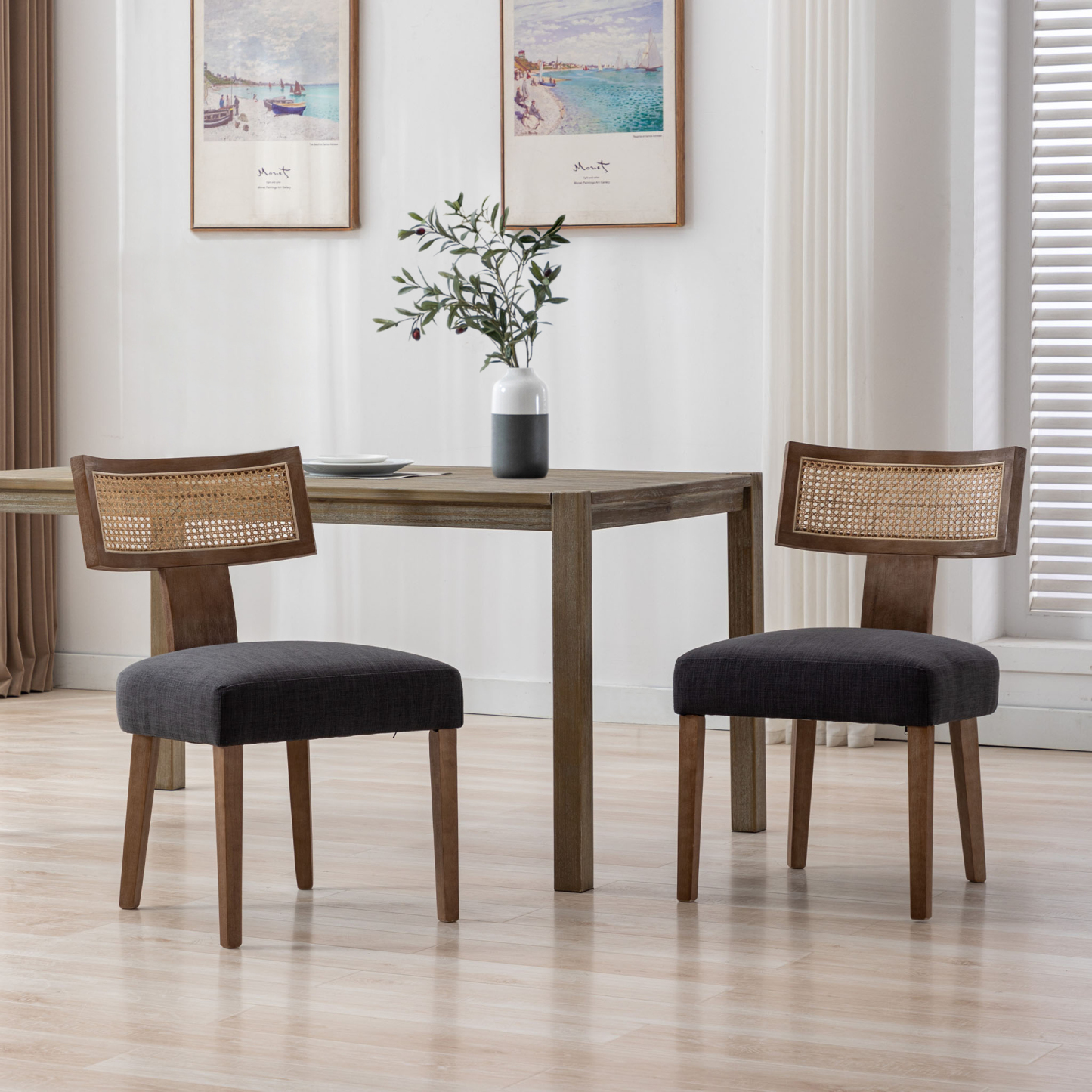 Payson Cane Dining Chairs (Set of 2)