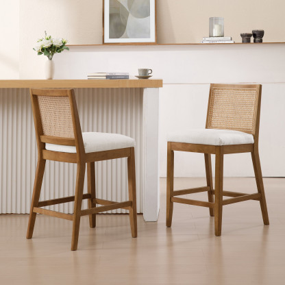 Weston Cane Bar Stools (Set of 2)