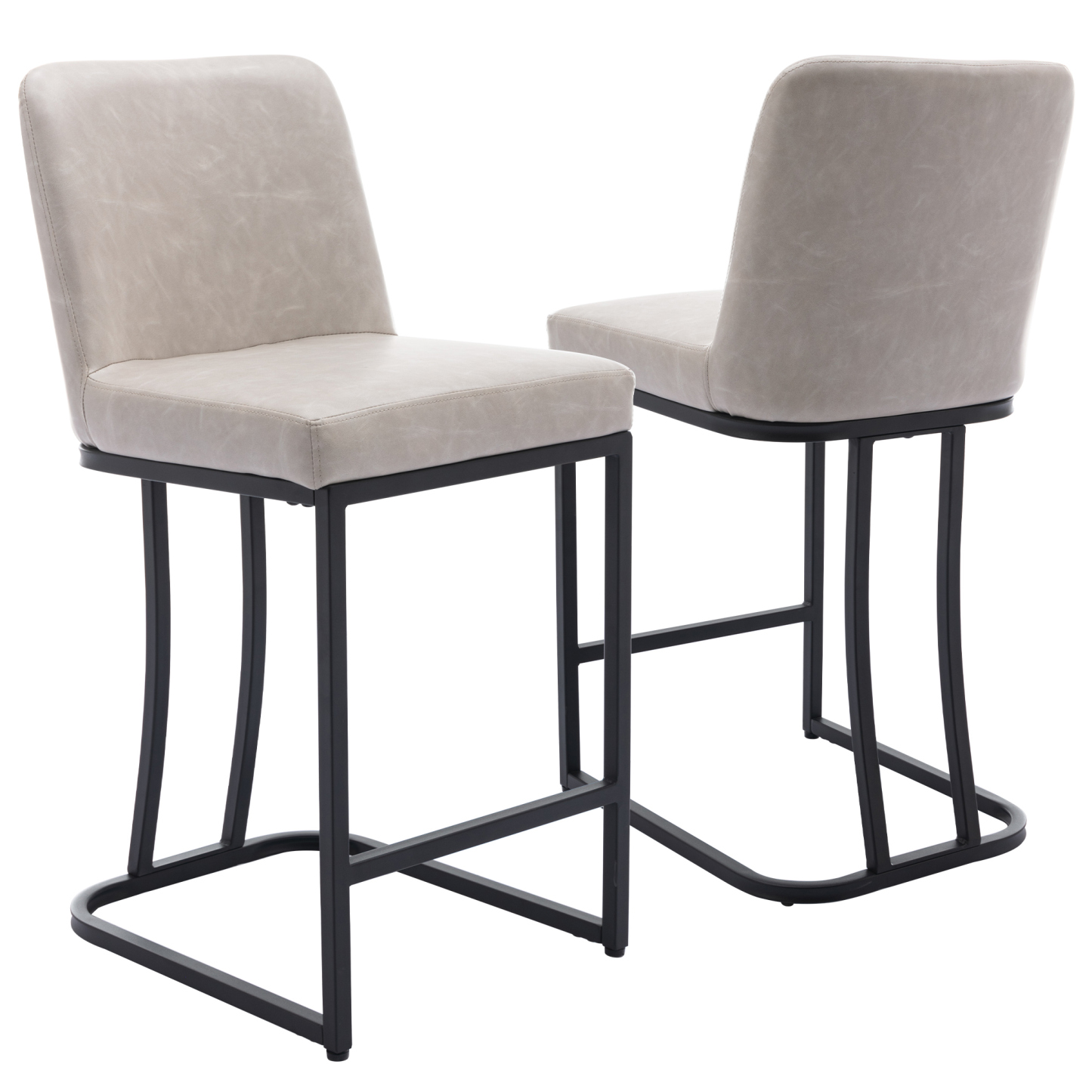 Square Counter & Bar Stools (Set of 2)