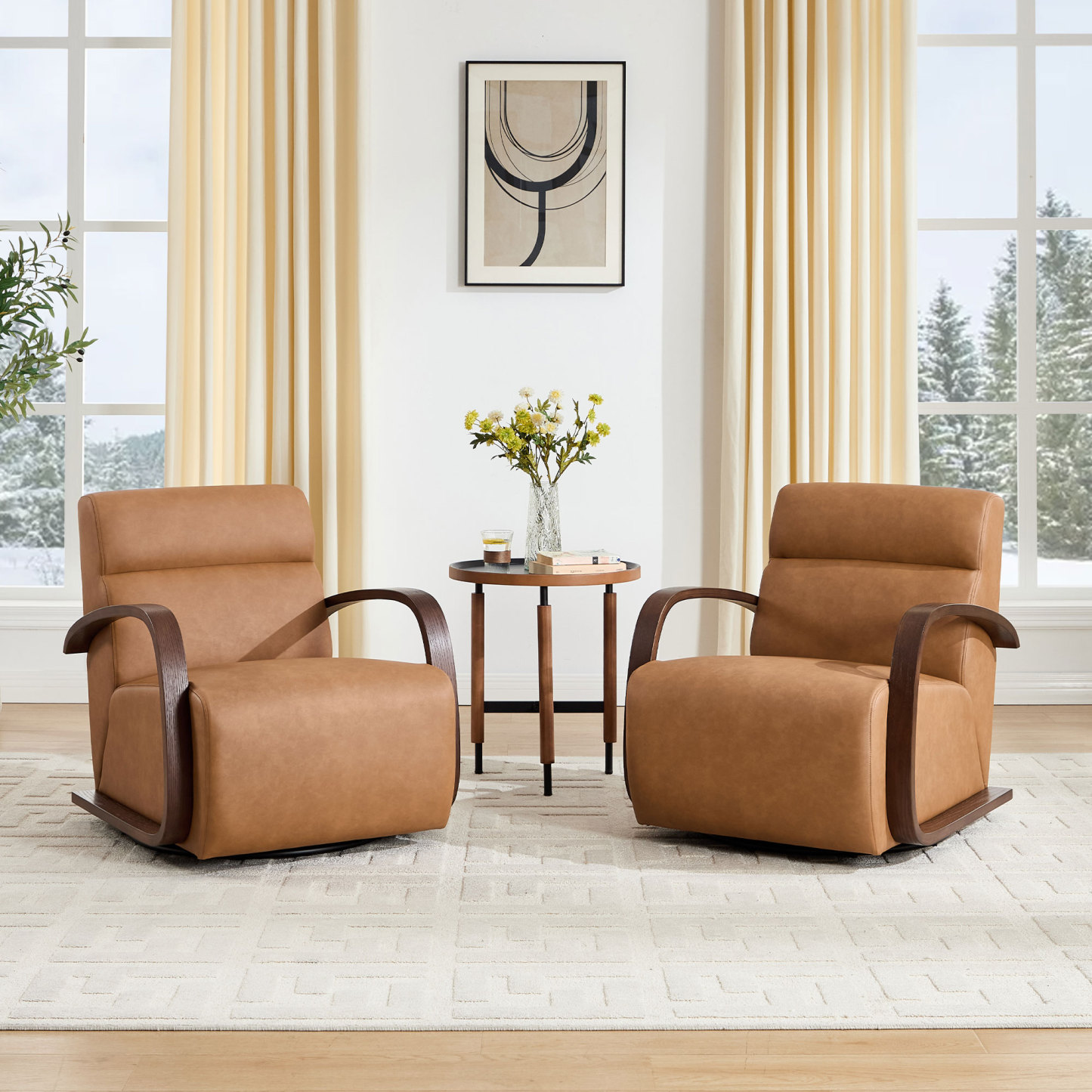 Soren Swivel Lounge Armchair