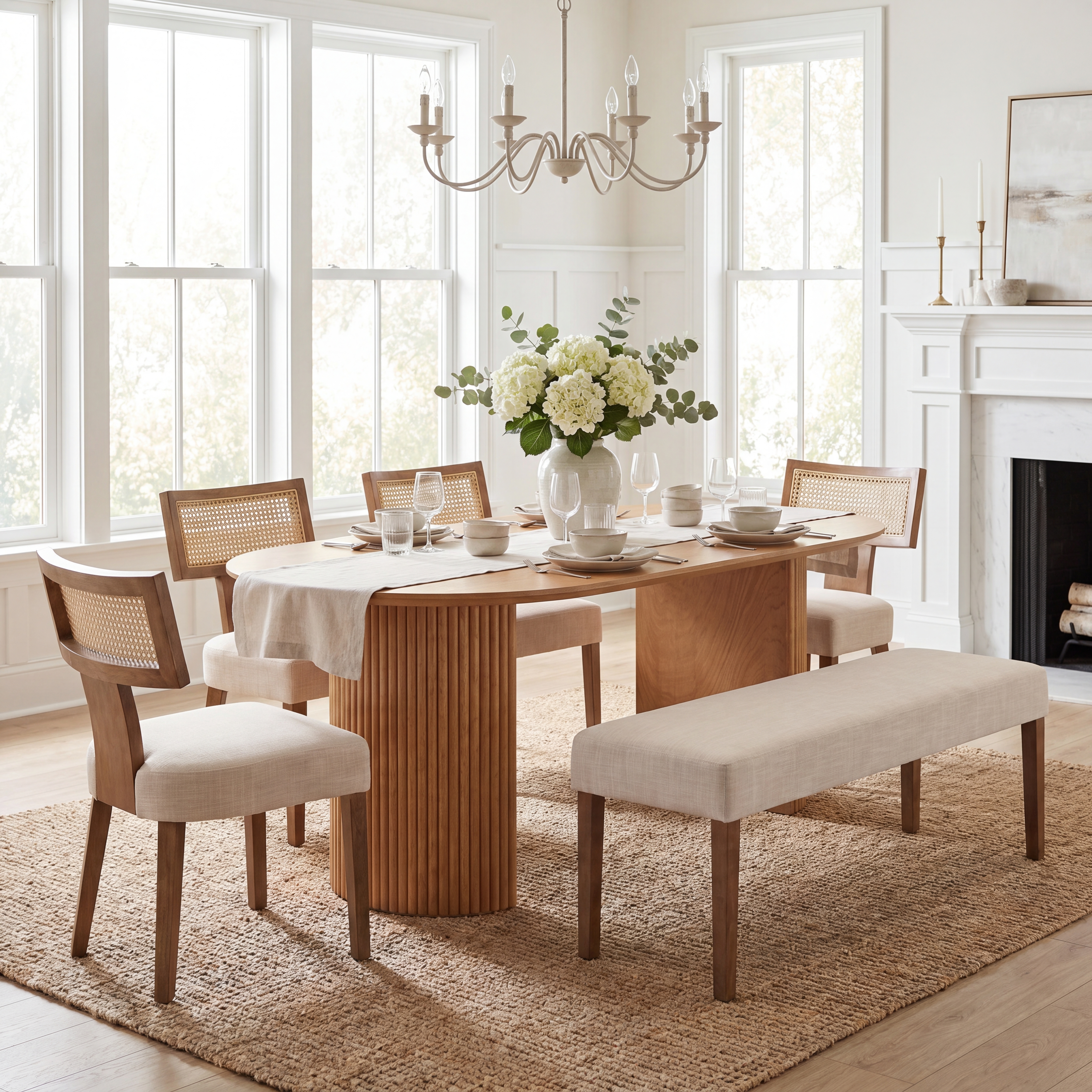 [Copy]Payson Dining Table With Chairs Set
