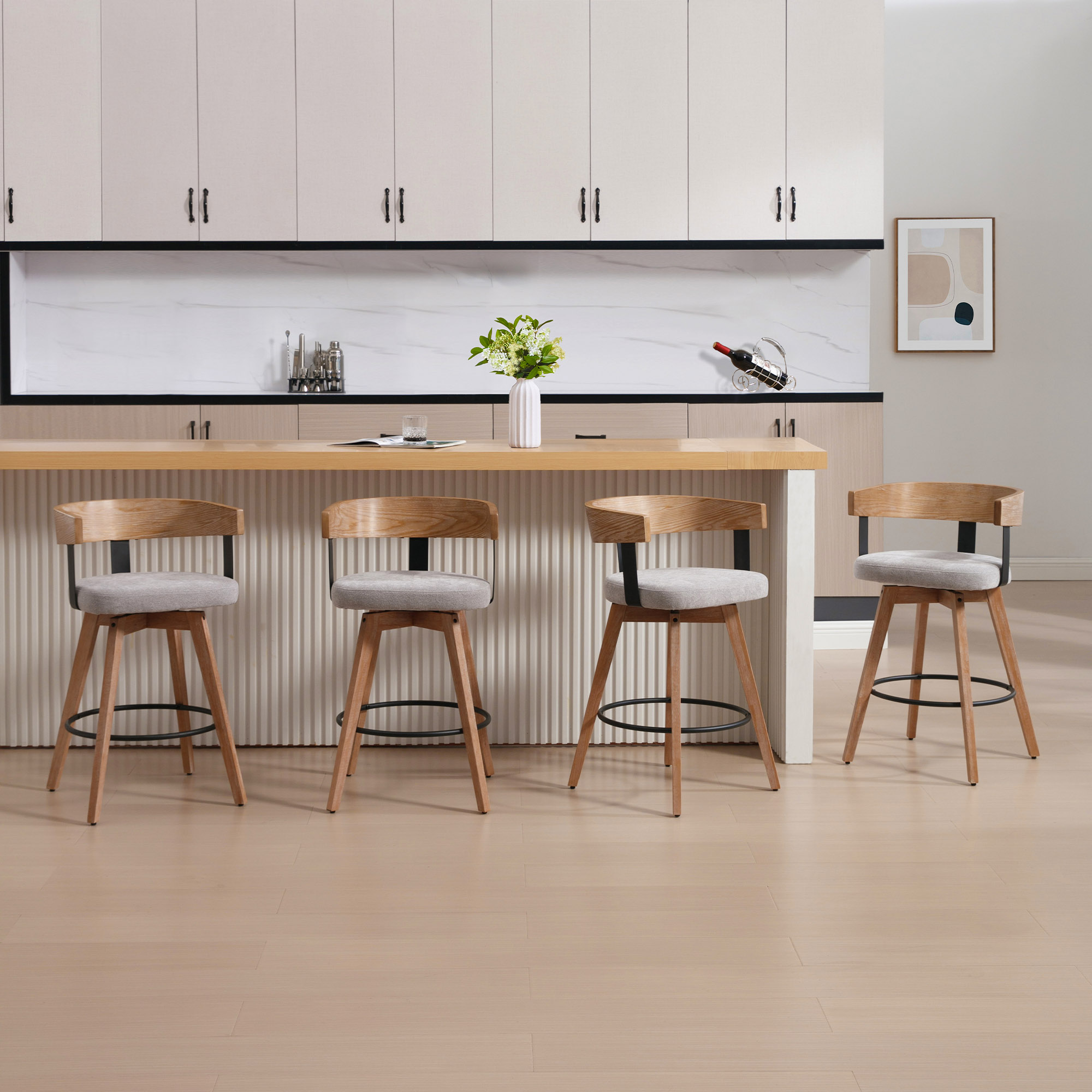 Casey Swivel Counter Stools (Set of 2)
