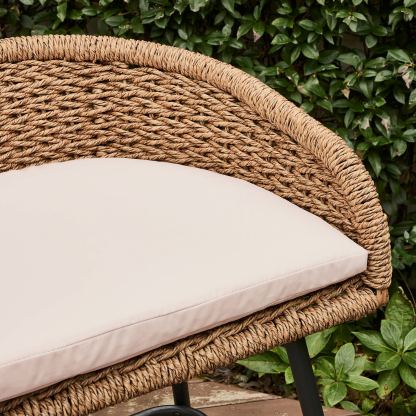 Neil Outdoor Cane Bar Stools (Set of 2)