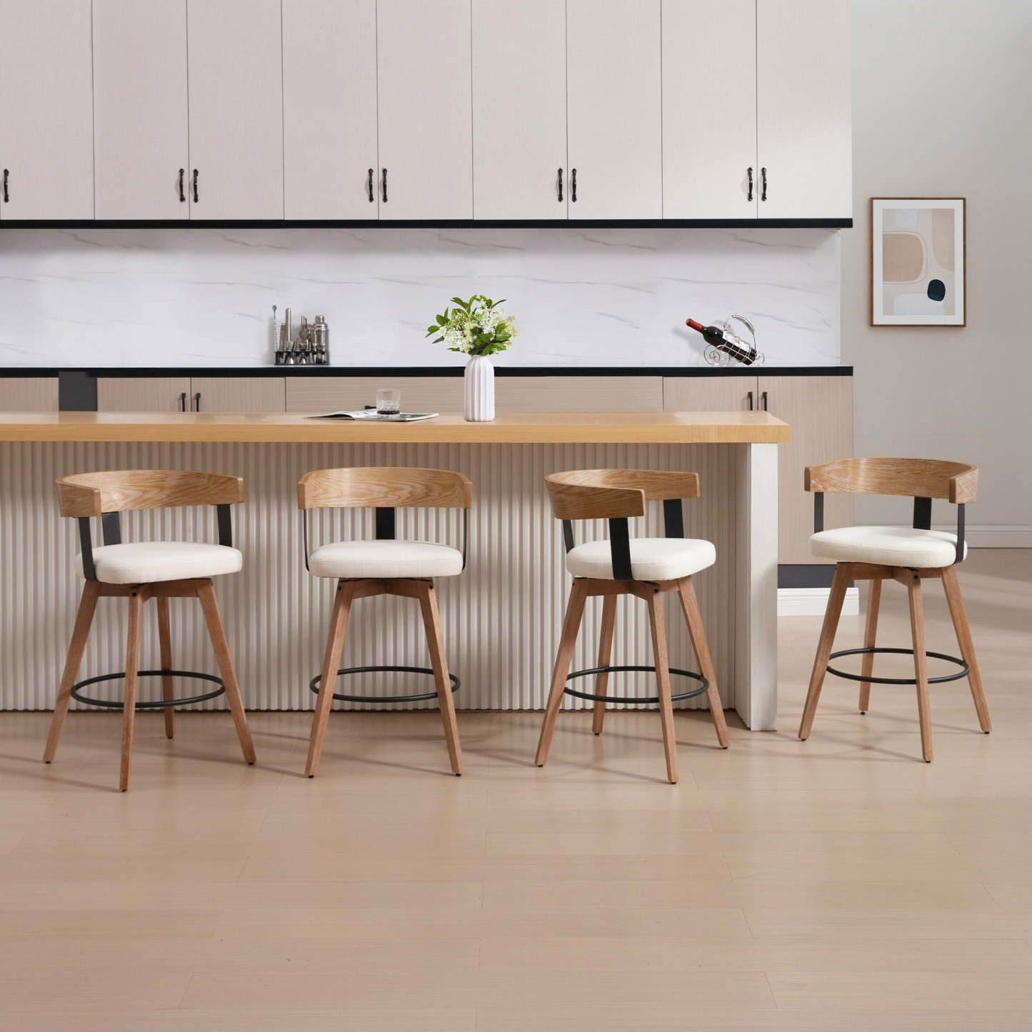 Casey Swivel Counter Stools (Set of 2)