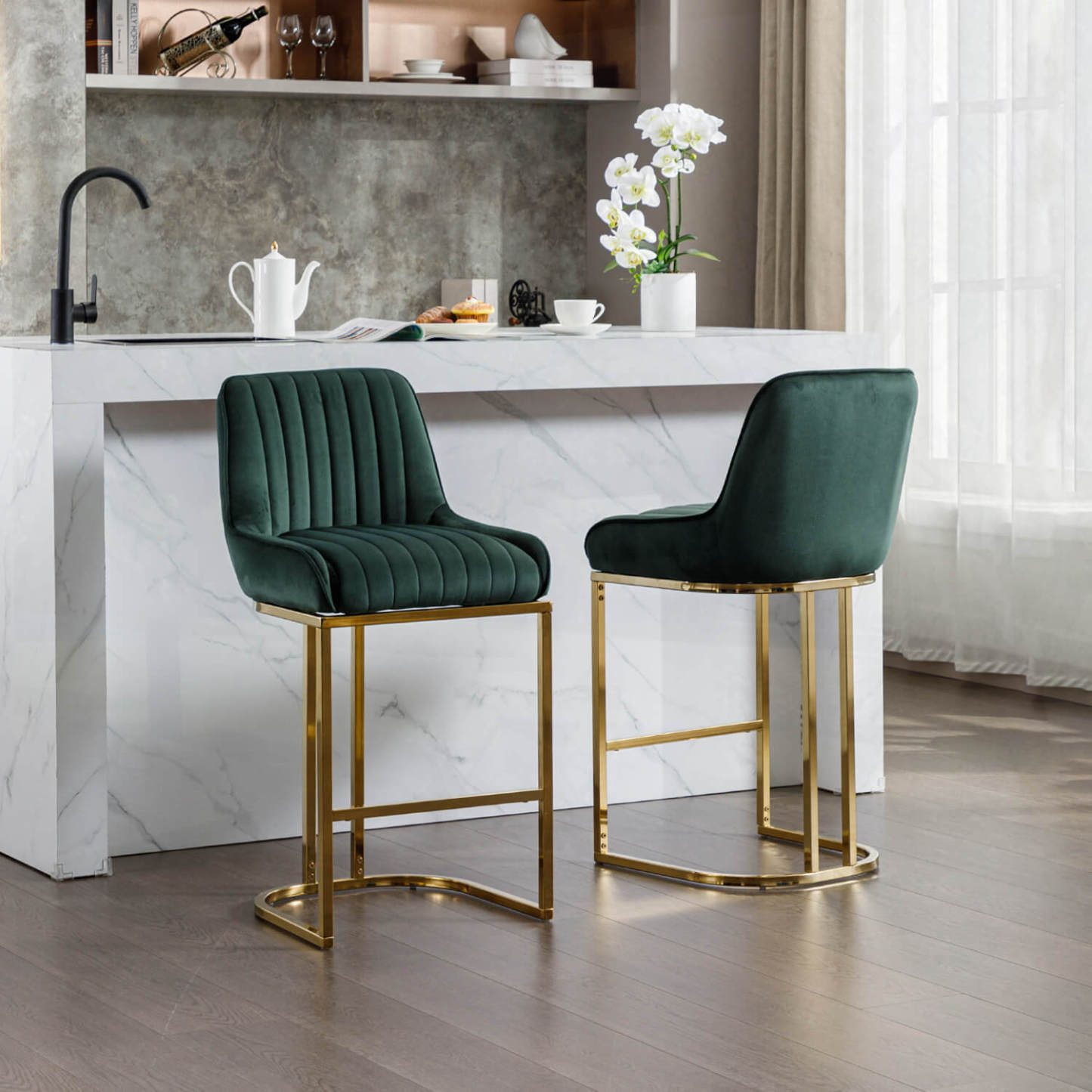 Spencer Counter & Bar Stools (Set of 2)