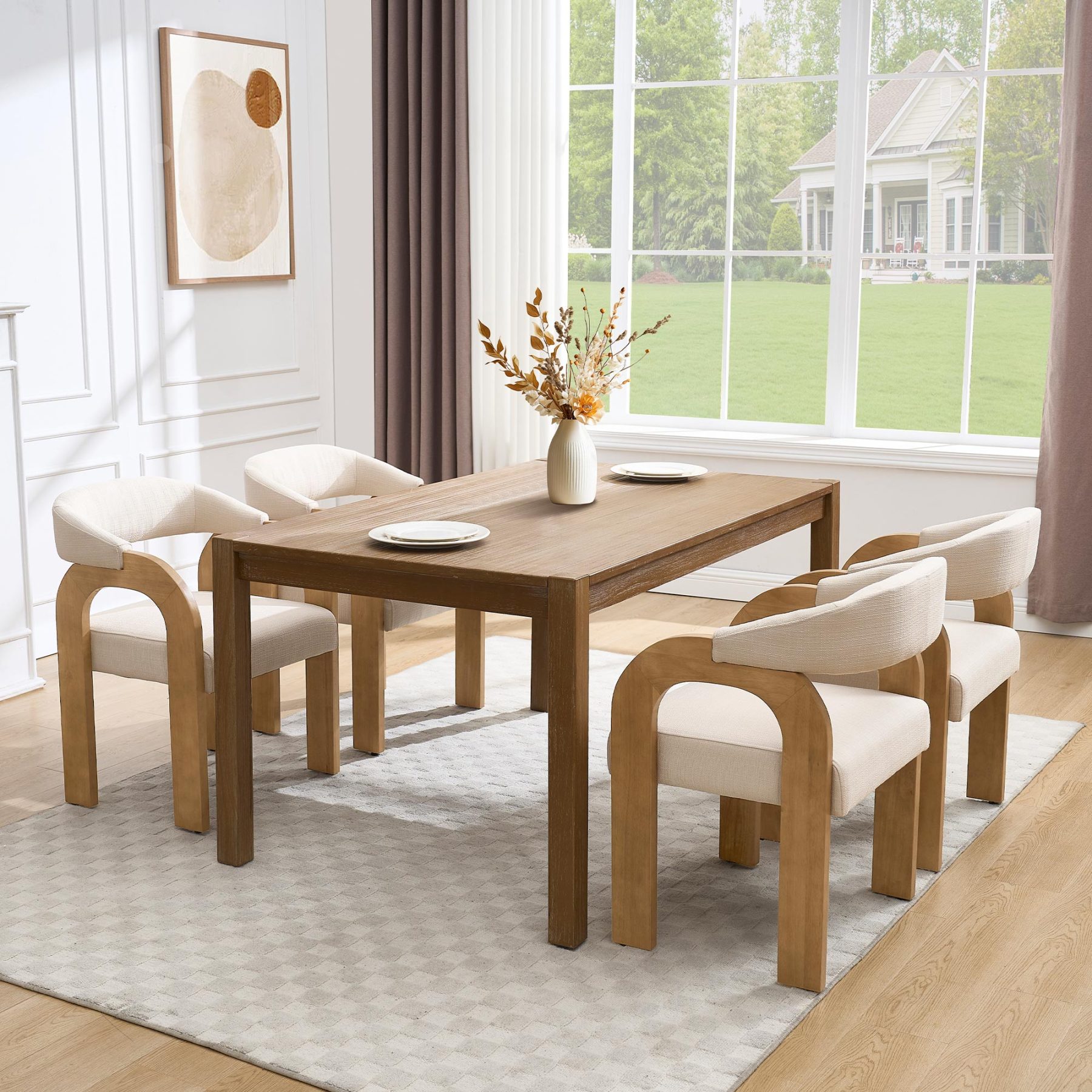 Clara Mid Century Modern Dining Chairs (Set of 2)