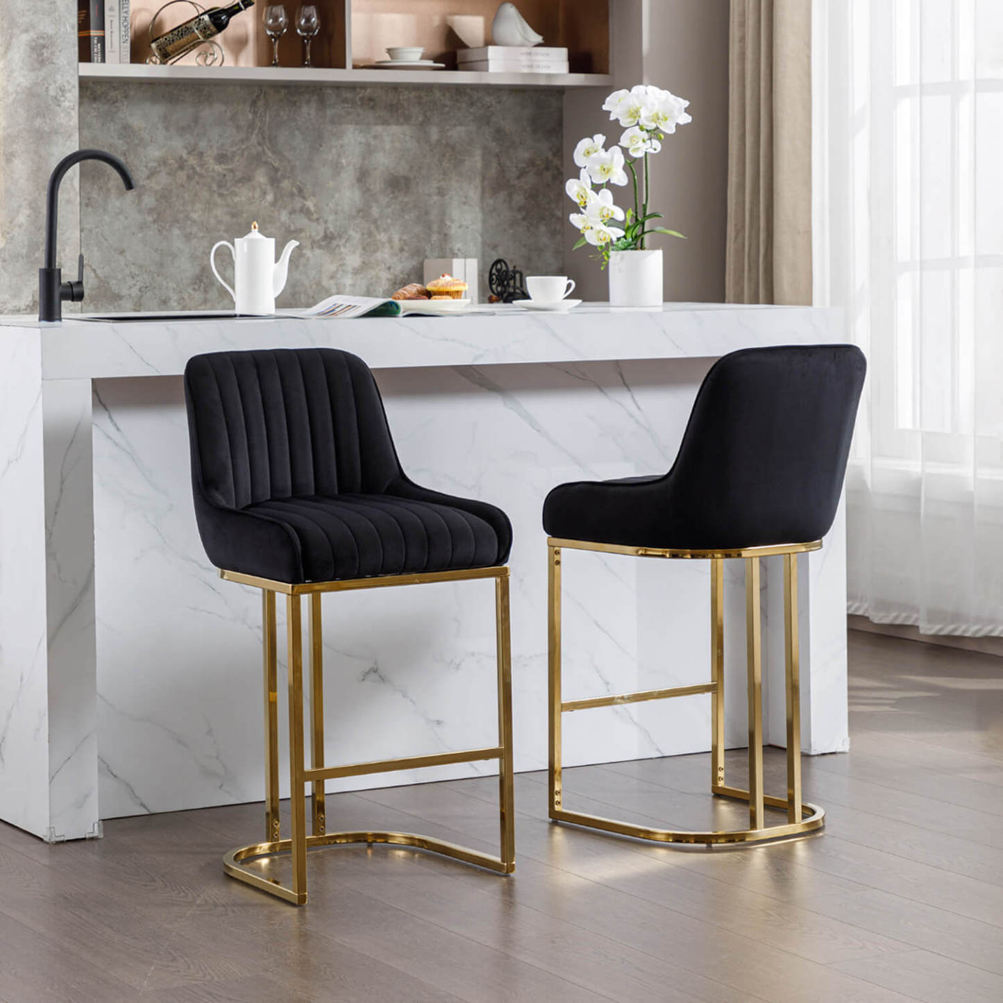 Spencer Counter & Bar Stools (Set of 2)