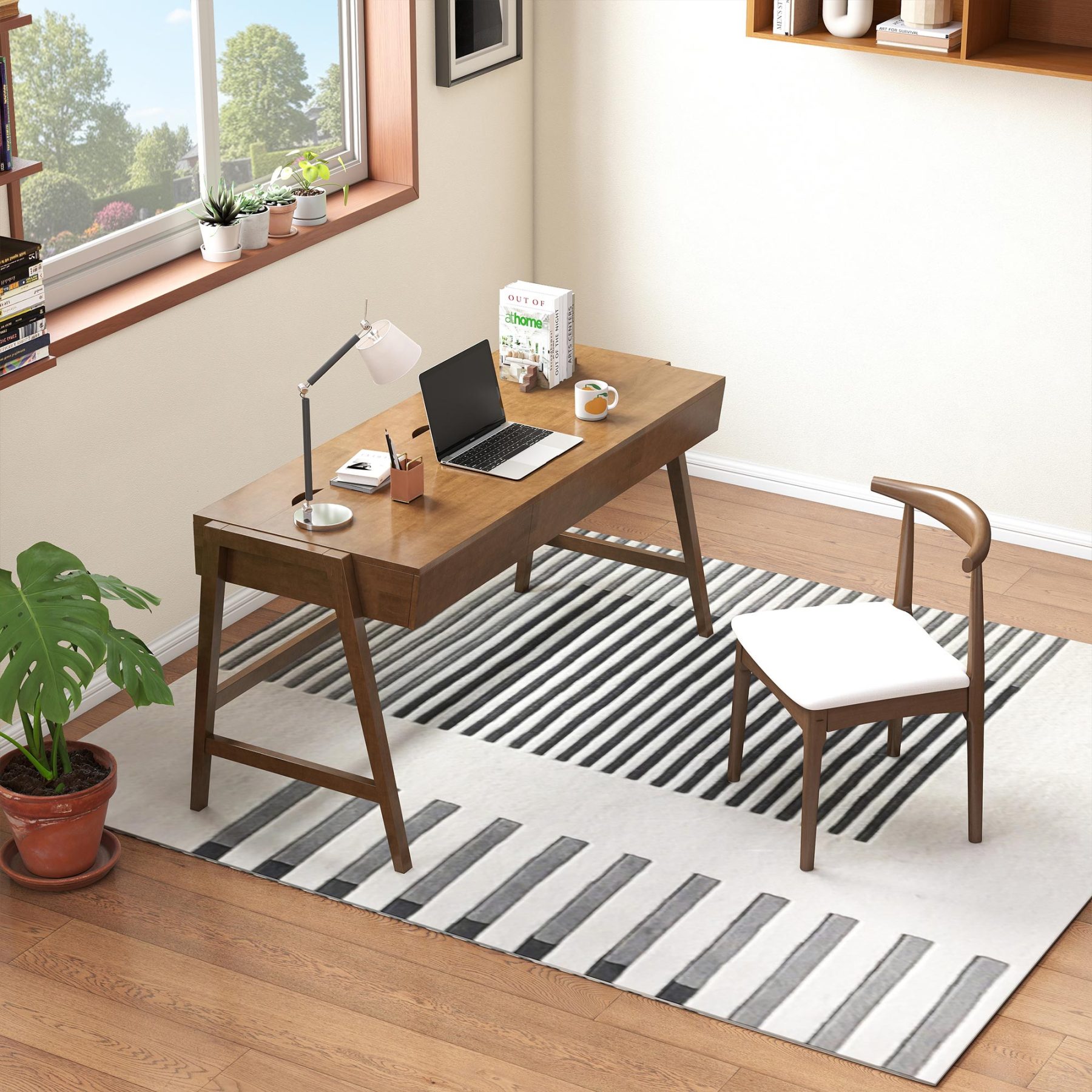 Leah 59'' Storage Desk