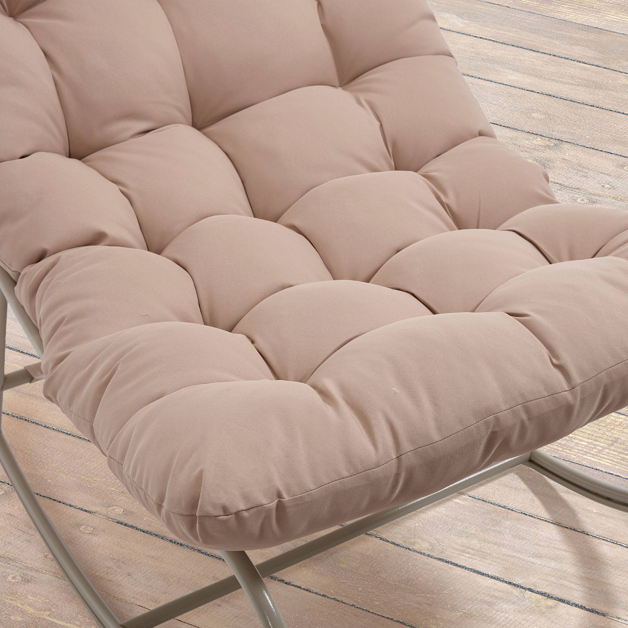 Vincent Outdoor Rocking Chair With Ottoman
