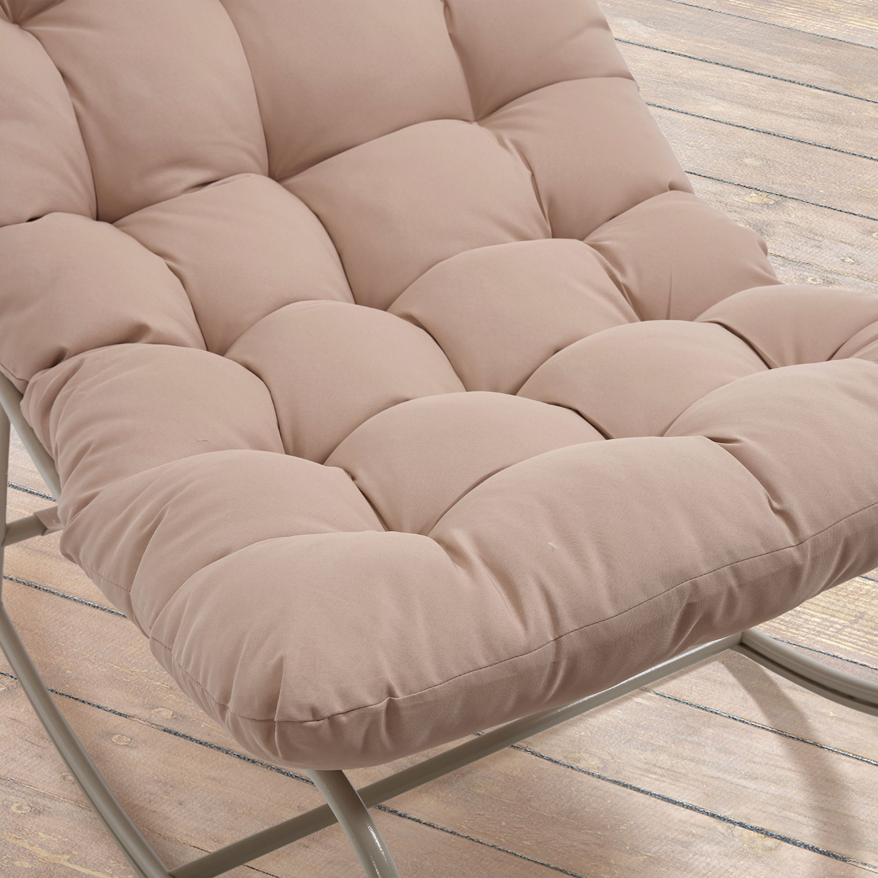 Vincent Outdoor Rocking Chair With Ottoman