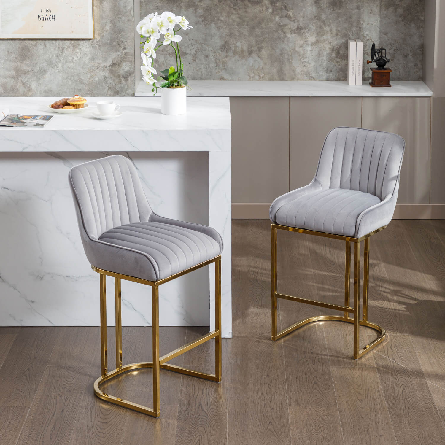 Spencer Counter & Bar Stools (Set of 2)