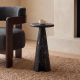 Lauren 9'' Cultured Marble Side Table