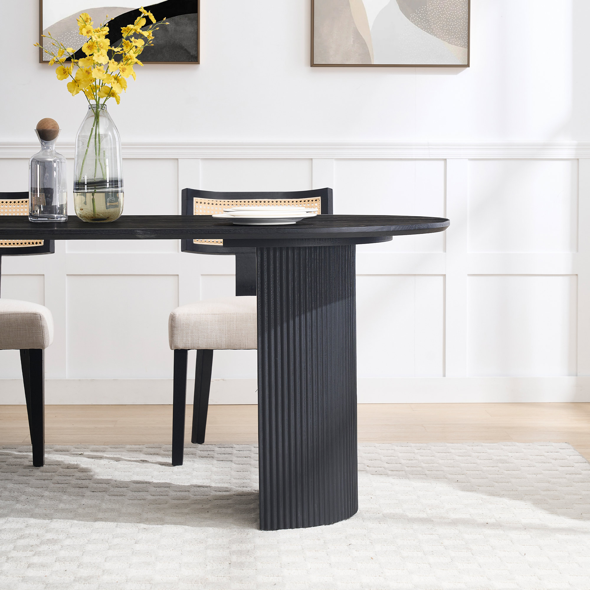 Mateo Oval Dining Table 79''