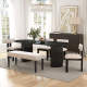 Mateo Oval Dining Table With Payson Chairs Set