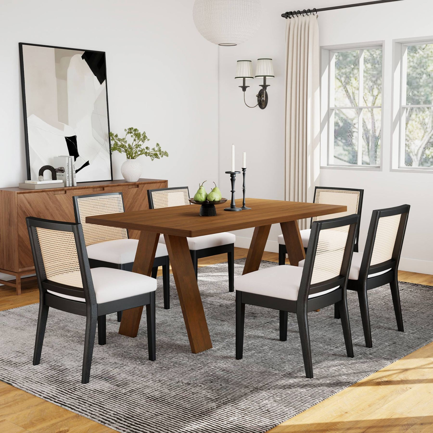 Cross 63'' Wooden Dining Table