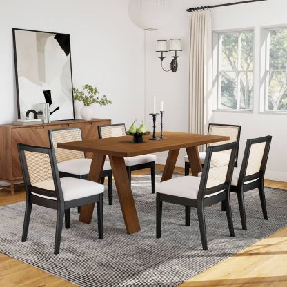 Cross 63'' Wooden Dining Table